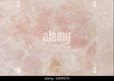 Rosafarbene Farbe Mineralstein Hintergrund Makro Nahansicht Stockfoto