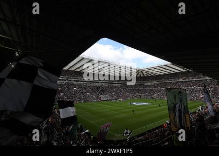 Newcastle upon Tyne, Großbritannien. 30. März 2024. Allgemeine Ansicht während des Premier League-Spiels in St. James' Park, Newcastle Upon Tyne. Der Bildnachweis sollte lauten: Nigel Roddis/Sportimage Credit: Sportimage Ltd/Alamy Live News Stockfoto