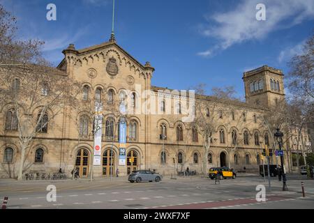 Universitat de Barcelona, Gran Via de les Corts Catalanes, Barcelona, Katalonien, Spanien Stockfoto