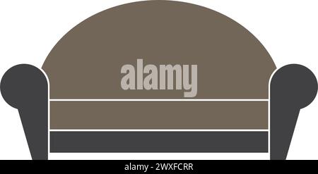 Sofa Icon Vektor Illustration Symbol Design Stock Vektor