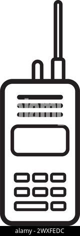 Walkie-Talkie-Symbol Vektordarstellung Logo-Design Stock Vektor