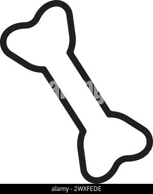 Knochensymbol. vektordarstellung einfaches Design Stock Vektor