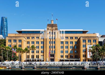 Große Fassade des Museums of Contemporary Art Australia, Sydney, Australien, Dienstag, 12. März, 2024. Foto: David Rowland / One-Image.com Stockfoto