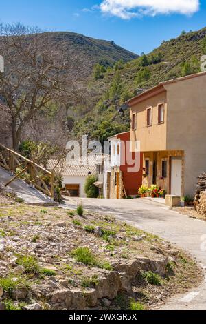 Otonel ist ein kleines Dorf in der spanischen Provinz Valencia Stockfoto