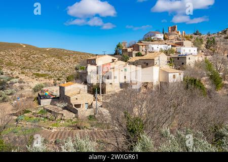 Otonel ist ein kleines Dorf in der spanischen Provinz Valencia Stockfoto