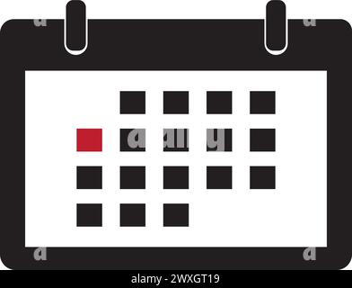 Kalendersymbol Vektor Illustration Logo Design Stock Vektor