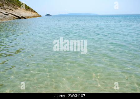 AiHelis Beach, Kefalonia, Griechenland Stockfoto