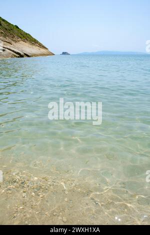 AiHelis Beach, Kefalonia, Griechenland Stockfoto