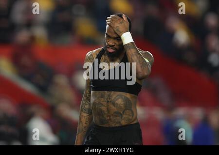 London, Großbritannien. 30. März 2024. Ivan Toney aus Brentford nach dem Spiel der Premier League im Gtech Community Stadium in London. Der Bildnachweis sollte lauten: Paul Terry/Sportimage Credit: Sportimage Ltd/Alamy Live News Stockfoto