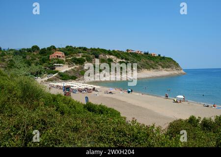 AiHelis Beach, Kefalonia, Griechenland Stockfoto