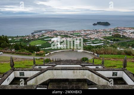 Vila Franca do Campo, Portugal, Ermida de Nossa Senhora da Paz. Die Kapelle der Friedensfrau auf der Insel Sao Miguel, Azoren. Stockfoto