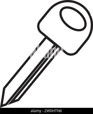 Autoschlüssel-Symbol, Vektordarstellung einfaches Design. Stock Vektor