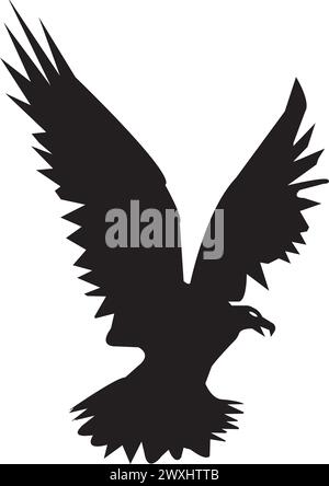 Fliegender Adler Icon Vektor Illustration Symbol Design Stock Vektor
