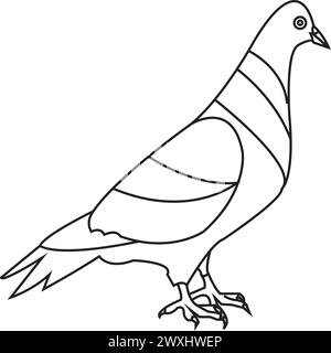 Logodesign mit Vektor-Illustration der Taube Stock Vektor