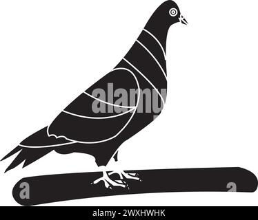 Logodesign mit Vektor-Illustration der Taube Stock Vektor