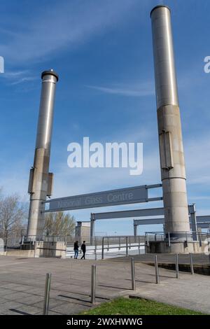 Das National Glass Centre, kultureller Veranstaltungsort und Besucherattraktion in der Stadt Sunderland, Großbritannien Stockfoto