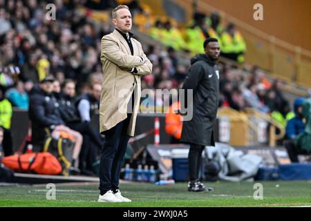 Wolverhampton, Großbritannien. 31. März 2024. Jonas Eidevall Manager von Arsenal Women beim Finale des FA Women's League Cup Arsenal Women gegen Chelsea FC Women in Molineux, Wolverhampton, Großbritannien, 31. März 2024 (Foto: Cody Froggatt/News Images) in Wolverhampton, Großbritannien am 31. März 2024. (Foto: Cody Froggatt/News Images/SIPA USA) Credit: SIPA USA/Alamy Live News Stockfoto