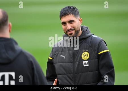 MÜNCHEN, Deutschland. , . Emre KANN vor dem Bundesliga-Fußball-Spiel zwischen dem FC Bayern München und Borussia Dortmund, BVB, am 30 in der Allianz Arena in München stattfinden. März 2024, Deutschland. DFL, Fussball, 0:2(Foto und Copyright @ Jerry ANDRE/ATP Images) (ANDRE Jerry/ATP/SPP) Credit: SPP Sport Press Photo. /Alamy Live News Stockfoto