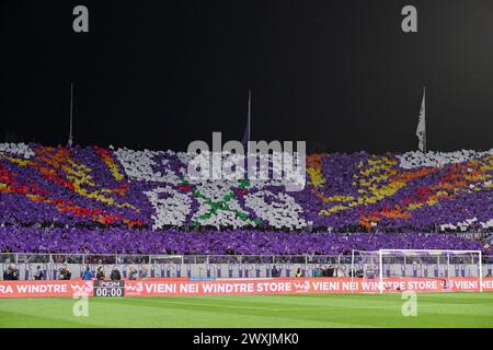 Florenz, Italien. 30. März 2024. ACF Fiorentina Fans beim ACF Fiorentina vs AC Milan, italienischer Fußball Serie A Spiel in Florenz, Italien, März 30 2024 Credit: Independent Photo Agency/Alamy Live News Stockfoto