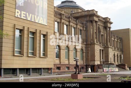 Das Städel, Kunstmuseum mit einer der bedeutendsten Sammlungen Deutschlands, 1817 gegründet, Neorenaissance-Gebäude 1878 fertiggestellt, Frankfurt Stockfoto