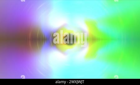 Energie mit Licht umkreisen. Computergeneriertes 3D-Rendering Stockfoto