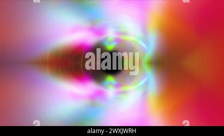 Energie mit Licht umkreisen. Computergeneriertes 3D-Rendering Stockfoto