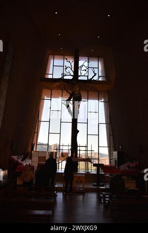 Sedona, Arizona. USA 31. Dezember 2019. Die Kapelle des Heiligen Kreuzes römisch-katholische Kirche. Ein Traum von Marguerite Brunswig Staude für dieses Haus. Stockfoto