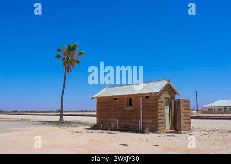 Rawlinna Railway Station, eine winzige abgelegene Outback-Stadt an der Indian Pacific Railway Line an der Nullarbor Plain, Western Australia, WA, Australien Stockfoto