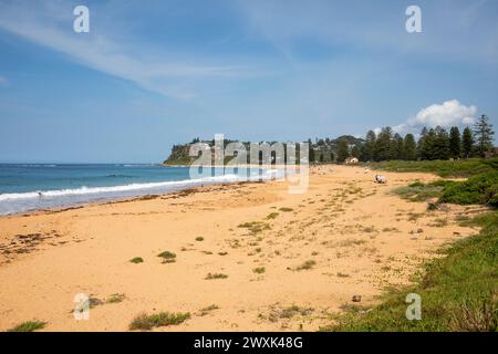 Newport Beach an der Ostküste von Sydney, einer der nördlichen Strände von Sydney, NSW, Australien, 2024 Stockfoto