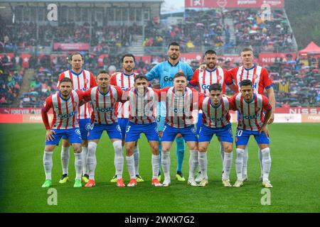 Girona, Esp. 31. März 2024. GIRONA FC-REAL BETIS 30. März 2024 Titelspieler des Girona FC vor dem Spiel zwischen Girona FC und Real Betis, das dem 30 Tage langen La Liga EA Sports im Stadtstadion Montilivi in Girona entspricht. Quelle: Rosdemora/Alamy Live News Stockfoto