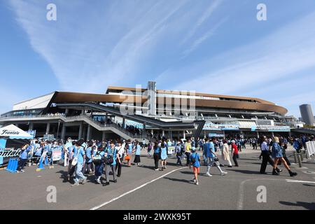 Uvance Todoroki Stadium von Fujitsu, Kanagawa, Japan. 30. März 2024. Uvance von Fujitsu/Uvance Todoroki Stadium von Fujitsu, 30. MÄRZ 2024 - Fußball/Fußball : Spiel der J1 League 2024 zwischen Kawasaki Frontale und FC Tokio im Uvance Todoroki Stadium von Fujitsu, Kanagawa, Japan. Quelle: Yohei Osada/AFLO SPORT/Alamy Live News Stockfoto