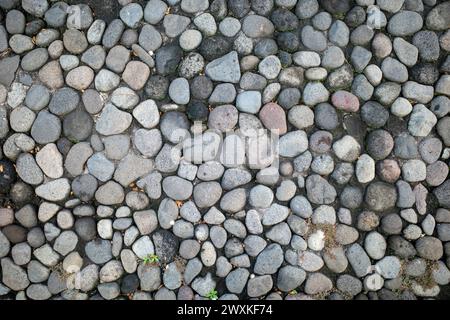 Vulkanische Steinplatten für Naturtapeten. Natürlicher Hintergrund. Stockfoto