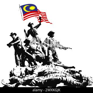 Malaysia National Monument Vektor Stock Vektor