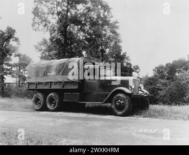 7 1/2 bis 9 Tonnen, 6 Räder, 6 Räder, 6 Räder, qm. C. konstruiertes und gebautes Fahrzeug ca. Wahrscheinlich 1925-1935 Stockfoto