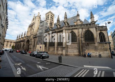 Die Kirche Saint-Germain l'Auxerrois in Paris, Frankreich Stockfoto