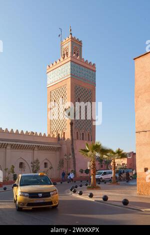 Marrakesch, Marokko – 17. Januar 2019: Die Kasbah-Moschee (auch: Mansouria-Moschee oder Moschee von Moulay al-Yazid) von Marrakesch ist ein Original der Freitagsmoschee Stockfoto