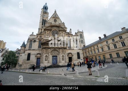 Kirche Saint-Etienne-du-Mont in Paris Stockfoto