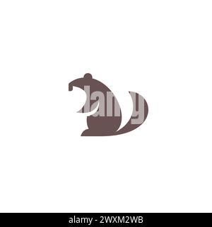 Vektor-Illustration Des Biber-Logos Stock Vektor