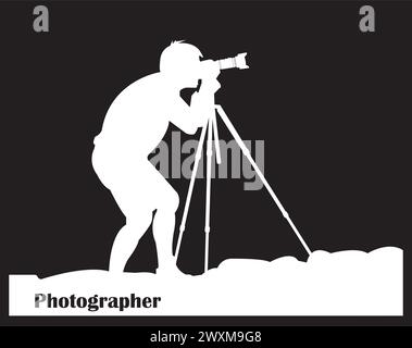 Fotograf Icon Vektor Illustration Symbol Design Stock Vektor