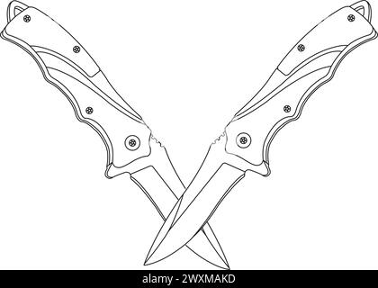 Penknife Symbol Vektordarstellung Symboldesign Stock Vektor