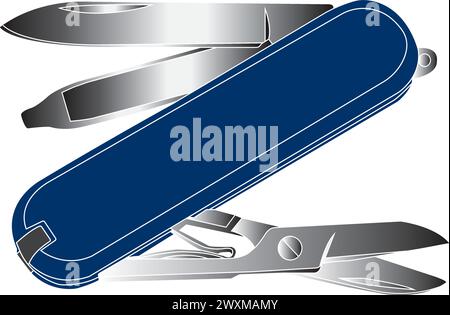 Penknife Symbol Vektordarstellung Symboldesign Stock Vektor