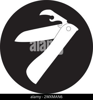Penknife Symbol Vektordarstellung Symboldesign Stock Vektor