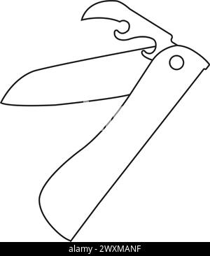 Penknife Symbol Vektordarstellung Symboldesign Stock Vektor