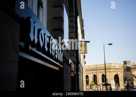 Newcastle UK: Juni 2023: Northside Tattoos außen Stockfoto