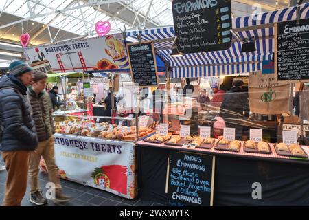 Greenwich Indoor & Outdoor Market London, England, Großbritannien Stockfoto