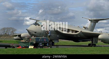 Der Handley Page Victor ist ein strategischer Bomber mit britischem Jetantrieb, der von Handley Page während des Kalten Krieges entwickelt und produziert wurde Stockfoto