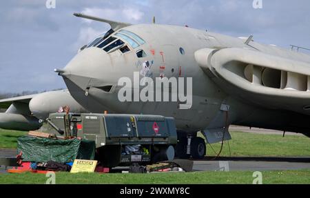 Der Handley Page Victor ist ein strategischer Bomber mit britischem Jetantrieb, der von Handley Page während des Kalten Krieges entwickelt und produziert wurde Stockfoto