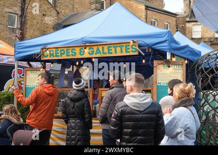 Greenwich Indoor & Outdoor Market London, England, Großbritannien Stockfoto