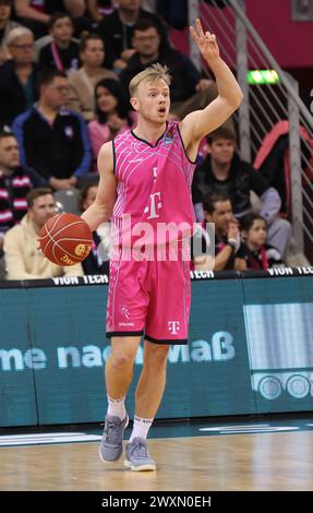 Bonn, Deutschland. 30. März 2024. Harald Frey (Bonn), Telekom Baskets Bonn vs. Rasta Vechta, easyCredit BBL, 25. Spieltag, Bonn, 30.03.2024. Quelle: Jürgen Schwarz/Alamy Live News Stockfoto