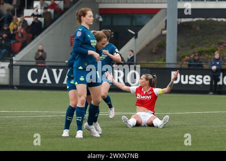 WIJDEWORMER, NIEDERLANDE - MÄRZ 31: Desiree van Lunteren Aanvoerderin von AZ während des niederländischen Azerion Women’s Eredivisie Matches zwischen AZ Alkmaar und PS Stockfoto